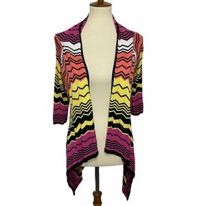 VERVE Open Front Flyaway Knit Cardigan